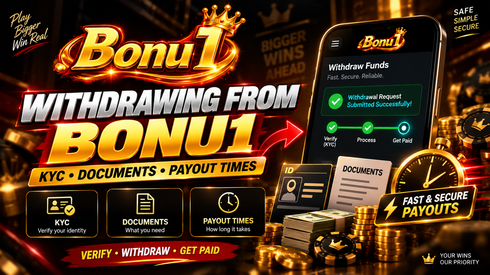 Withdrawing from Bonu1 — KYC verification, documents and payout times
